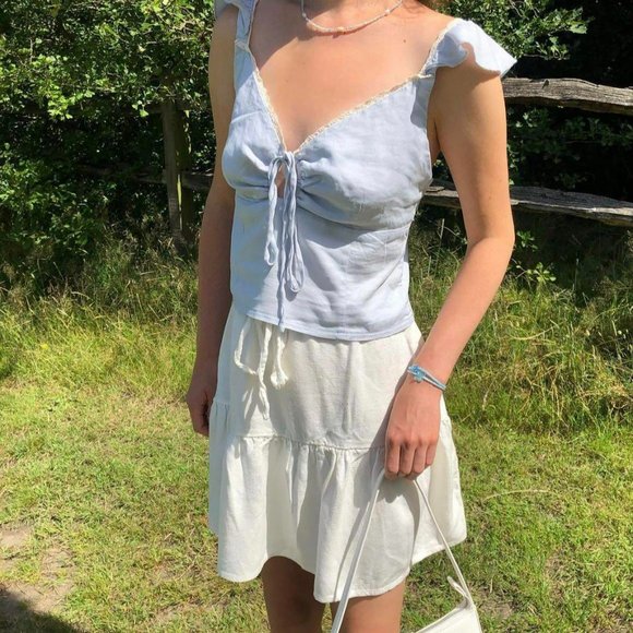 Brandy melville blue Isabelle isabella tank top